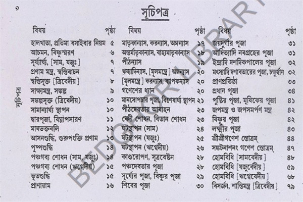 শ্রীশ্রীগণেশ পূজা পদ্ধতি Sri Sri Ganesha Puja Paddhati