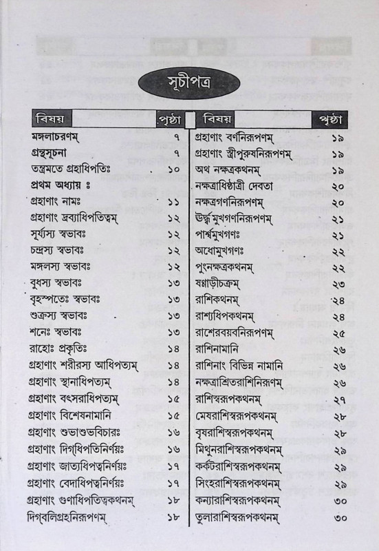 ফলিত জ্যোতিষ দর্পণ  Phalita Jyotish Darpan
