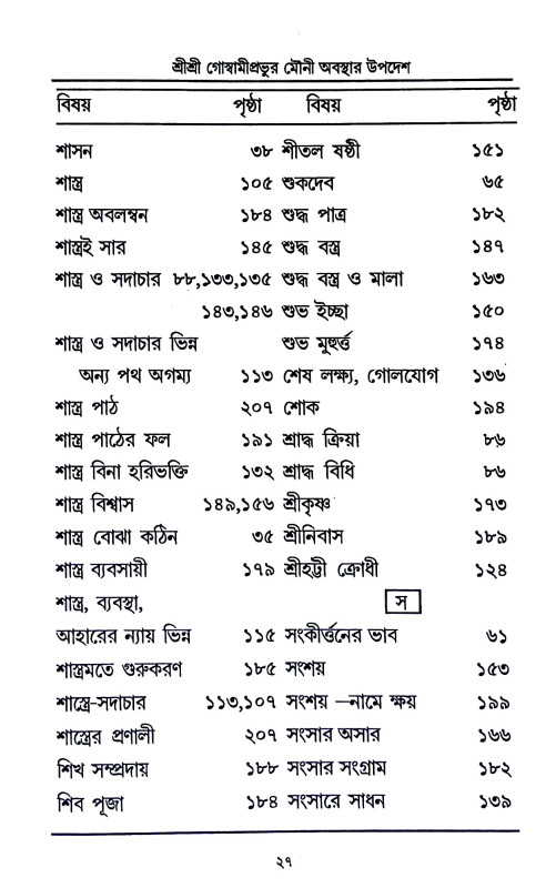 শ্রী শ্রী গোস্বামীপ্রভূর মৌনী  অবস্থার উপদেশ ও অন্যান্য উপদেশামৃতাবলী  Sri Sri Goswami Prabhu Mauni  Abasthar Upades o Anyanya Upadesamr̥tabali