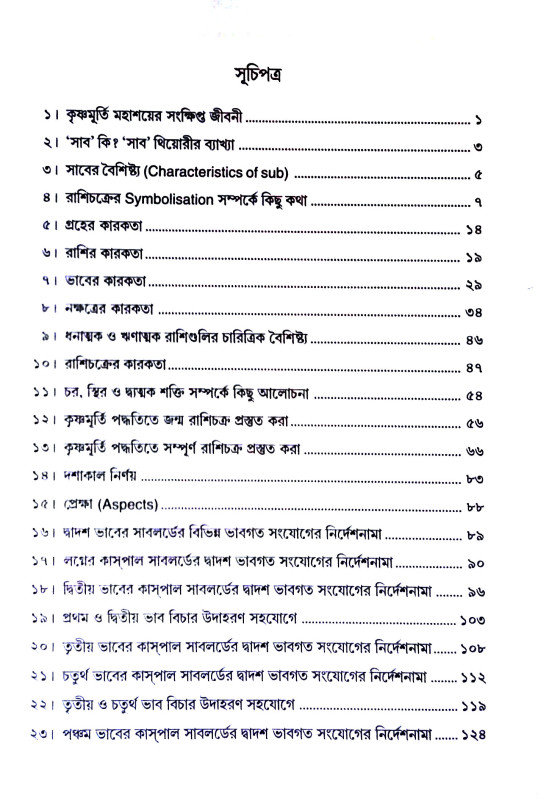 কৃষ্ণমূর্তী পদ্ধতিতে ভাগ্য বিচার Kr̥iṣṇamurti paddhatite bhagya bicar