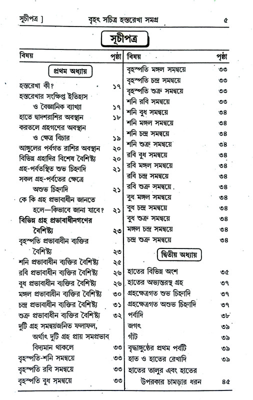 হস্তরেখা সমগ্র Hastarekha samagra