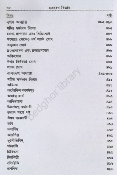 হস্তরেখা বিজ্ঞান Hastorekha Biggan