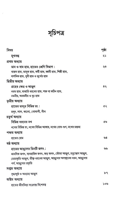 হস্তরেখায় জীবন দর্শন Hastarekhaya Jīban Darsan