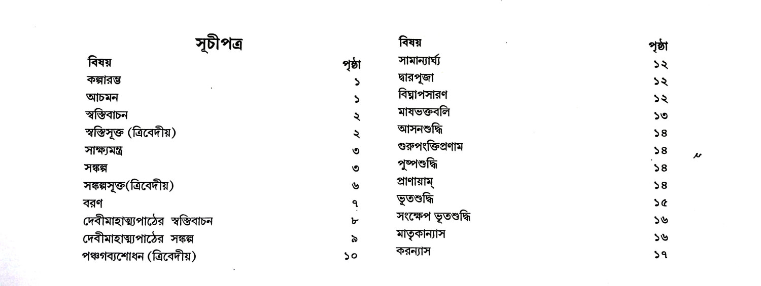 শ্রীশ্রী দুর্গাপূজা পদ্ধতি Sri Sri Durga Puja Paddhati