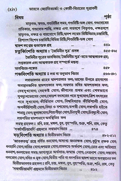 ভারতে জ্যোতিষর্চ্চা ও কোষ্ঠি - বিচারের সূত্রাবলী Bharate jyotiṣarcca o kosthi - bicaer sutrabali