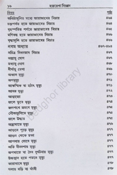 হস্তরেখা বিজ্ঞান Hastorekha Biggan