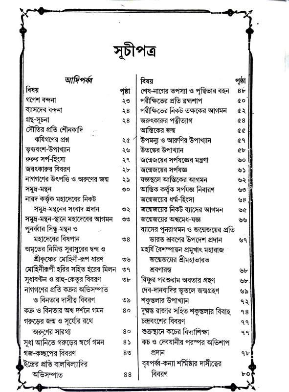 কাশীদাসী মহাভারত Kashidasi Mahabharata