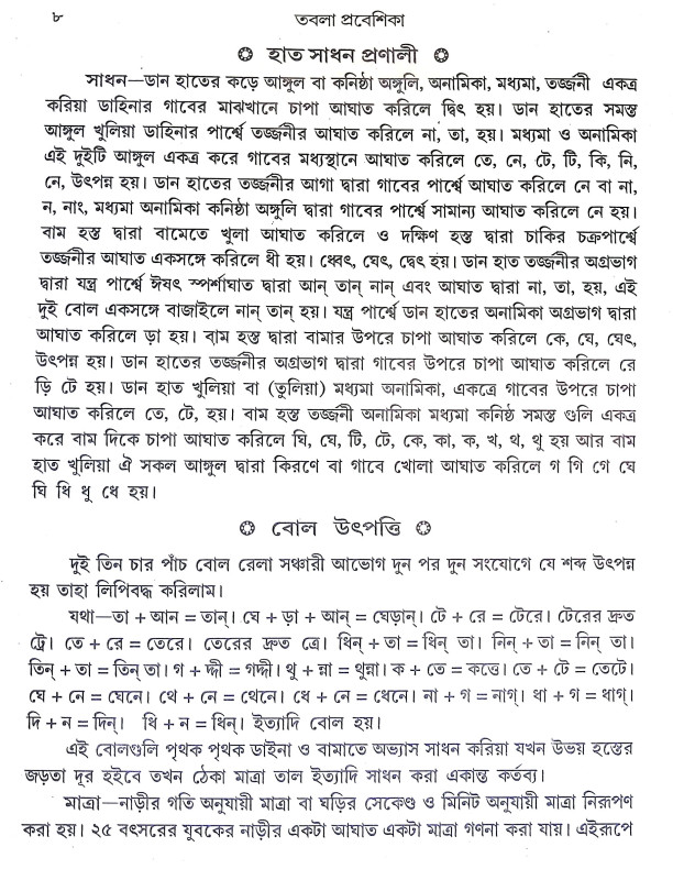 তবলা প্রবেশিকা Tabla Prabesika