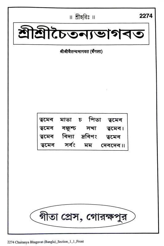 শ্রী শ্রীচৈতন্যভাগবত Sri Sri Chaitanya Bhagavat