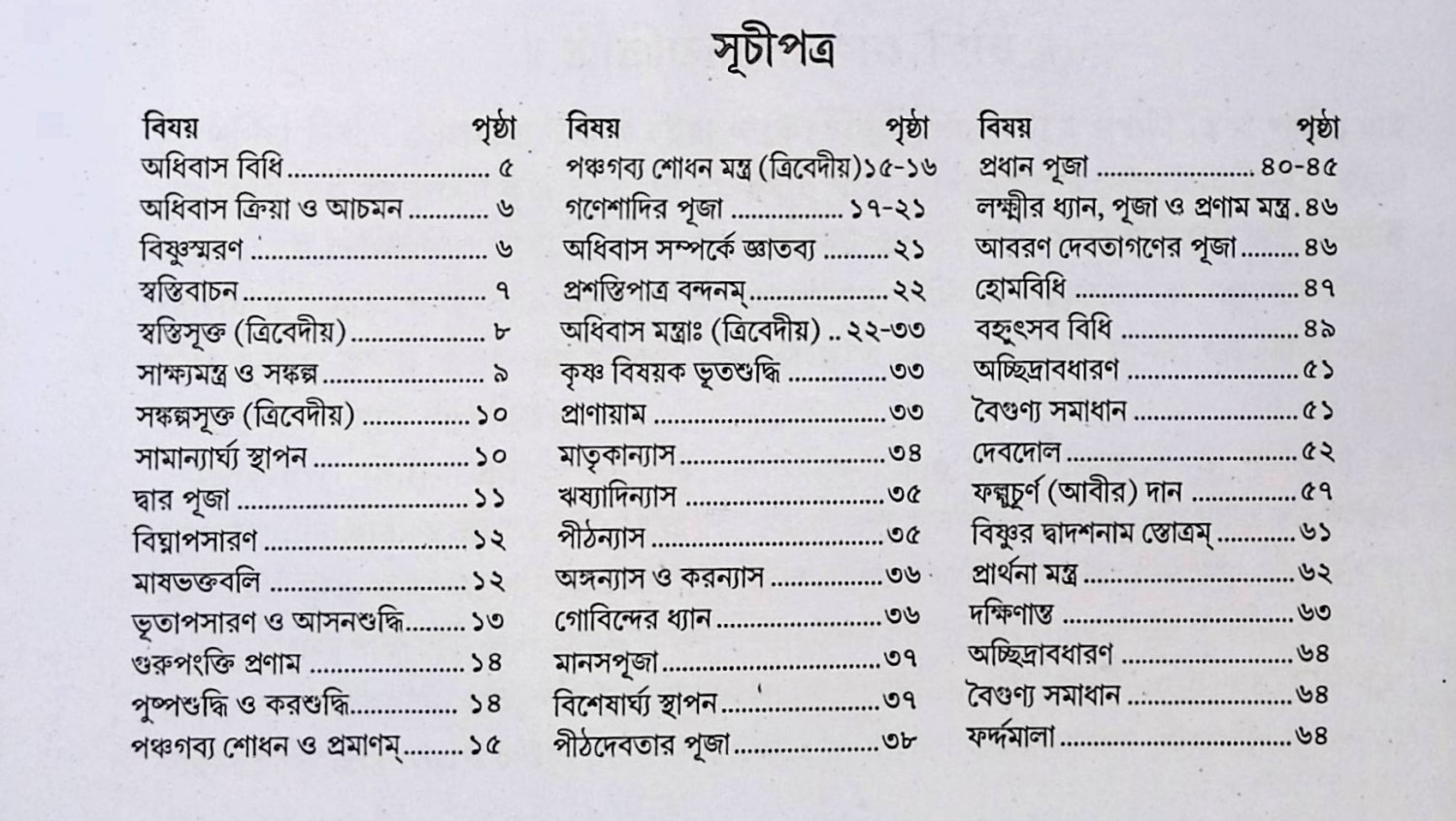 শ্রী শ্রী গন্ধেশ্বরী পুজা পদ্ধতি  Śrī śrī gandhēśbarī pujā pad'dhati