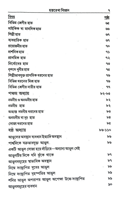 হস্তরেখা বিজ্ঞান Hastarekha bijnan