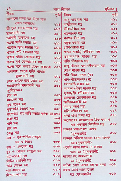 আদি ও আসল লাল কিতাব Adi O Asal Lal Kitab