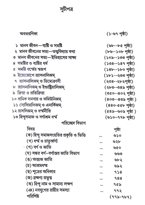 হিন্দু সমাজ - বিজ্ঞান Hindu samaj - bijnan