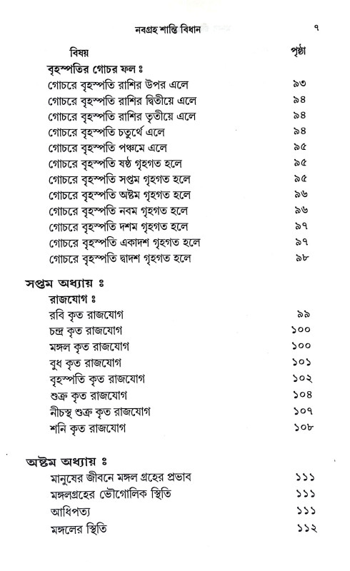 নবগ্রহ শান্তি বিধান  Navagraha Shanti Bidhanidhan