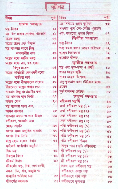 ।। বৃহৎ তন্ত্রোক্ত ক্রিয়াকাণ্ড মঞ্জরী ।।  Brihat Tantrakto Kriyakanda Manjori