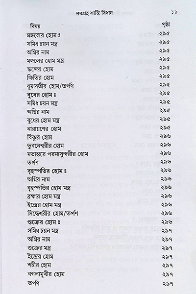 নবগ্রহ শান্তি বিধান  Navagraha Shanti Bidhanidhan