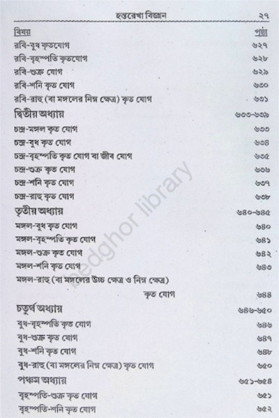 হস্তরেখা বিজ্ঞান Hastorekha Biggan