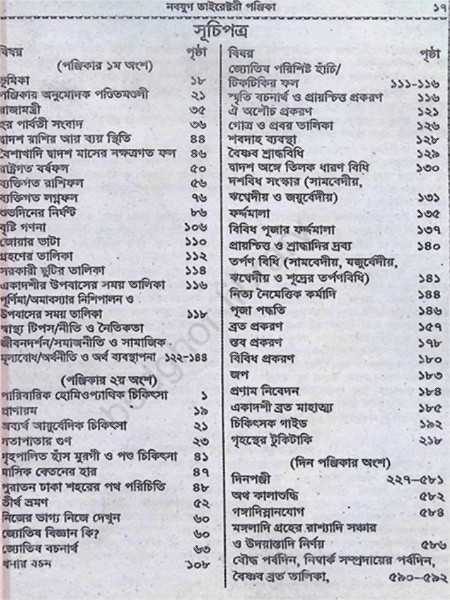 নবযুগ ডাইরেক্টরী পঞ্জিকা ( ১৪৩৩ বাংলা ) Nabajug Directory Panjika (Bengali Year 1433)