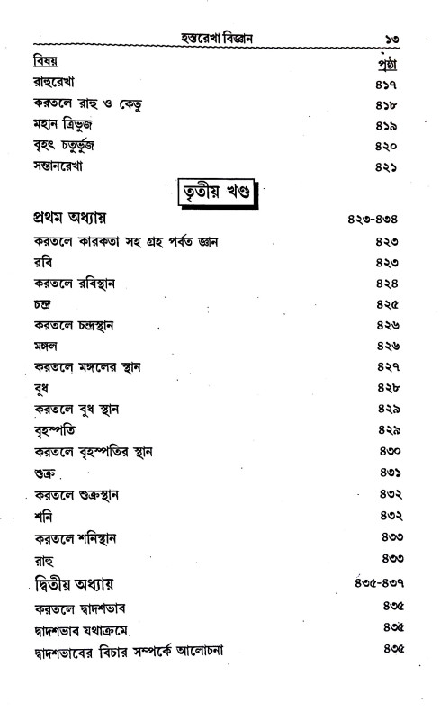 হস্তরেখা বিজ্ঞান Hastarekha bijnan