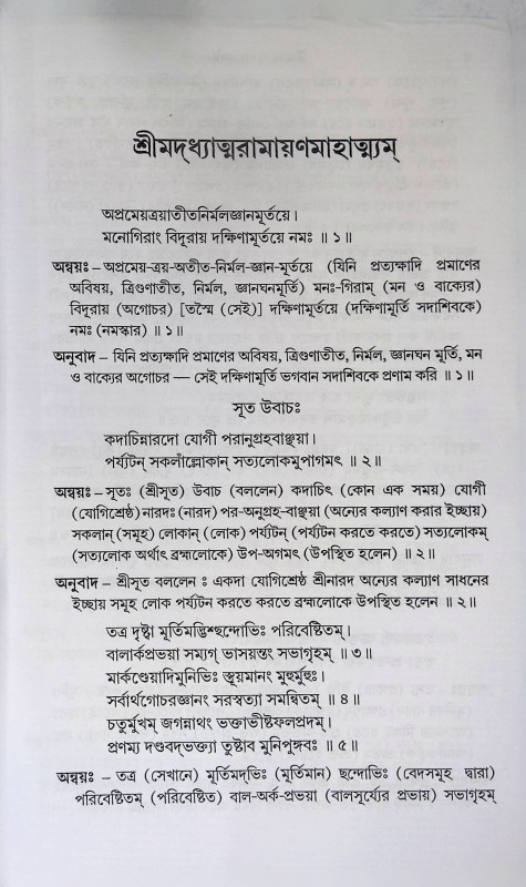শ্রীমদ্ অধ্যাত্মরামায়ণম্  Shrimad Adhyatmaramayanam