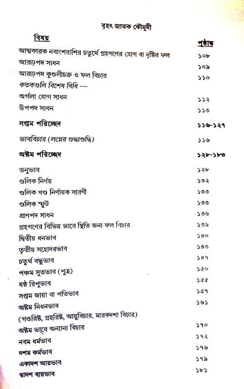 বৃহৎ জাতক কৌমুদী Br̥haṯ Jatak Kaumudi