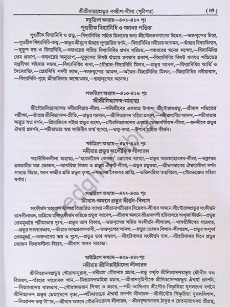 শ্রীশ্রীমন্মহাপ্রভুর নবদ্বীপ লীলা Sri Sriman Mahaprabhur Navadwip Lila