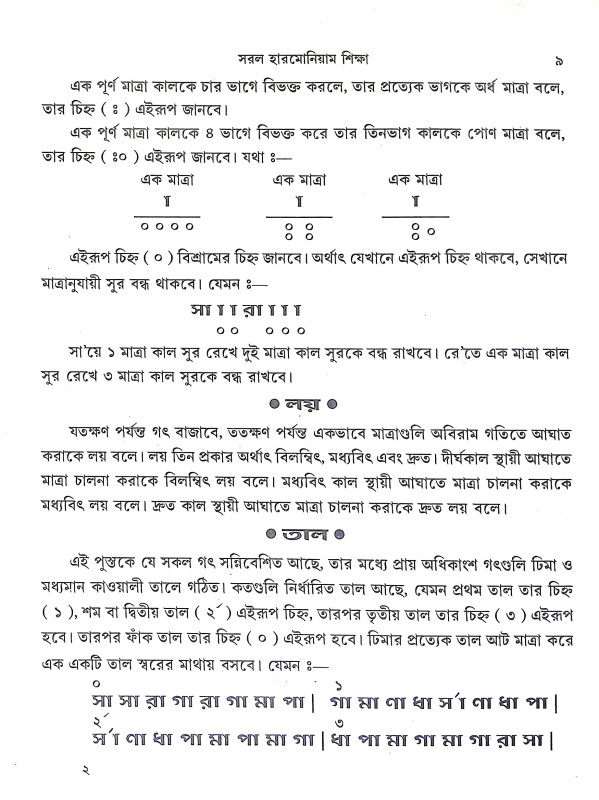 সরল হারমোনিয়াম শিক্ষা Saral Harmoniyam Siksa