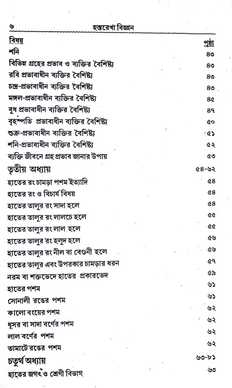 হস্তরেখা বিজ্ঞান Hastarekha bijnan