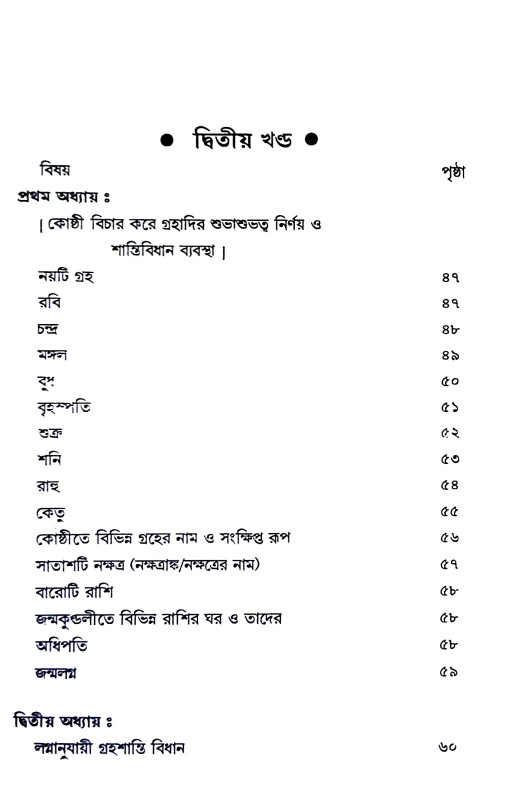 গ্রহশান্তি বিধান Grahasanti Bidhan