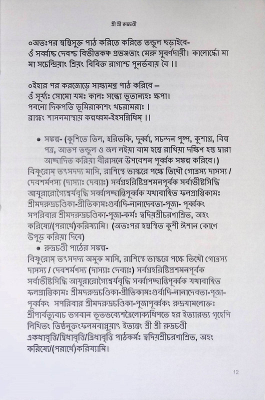 শ্রী শ্রী রুদ্রচণ্ডী  Sri Sri Rudrachandi