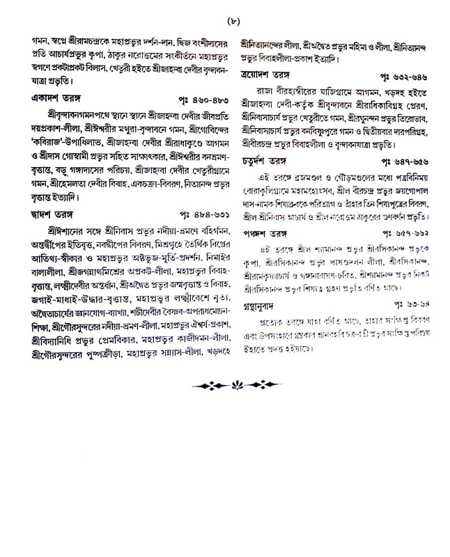শ্রীশ্রীভক্তিরতত্নাকর Sri Sri Bhaktiratnakar