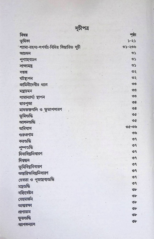 শ্যামা - সর্পয্যা - বিধি  Shyama - Sarpaya - Vidhi