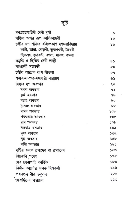 হিন্দু দেব দেবী Hindu Deb Debi