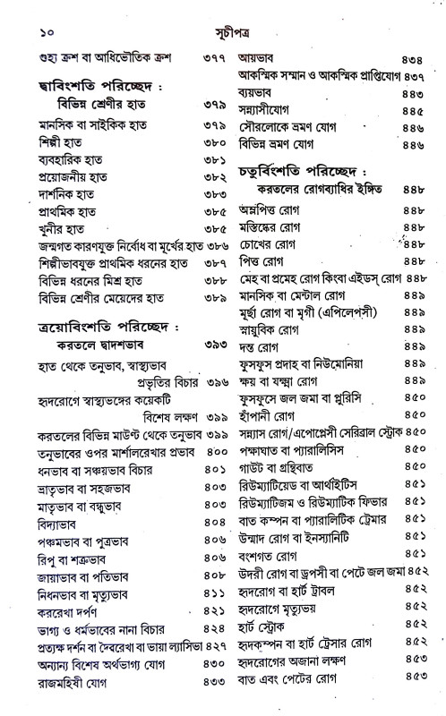 বৃহৎ হস্তরেখা দর্পন Br̥haṯ Hastarekha Darpan