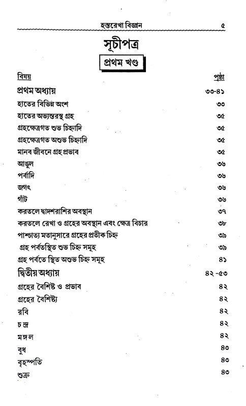 হস্তরেখা বিজ্ঞান Hastarekha bijnan