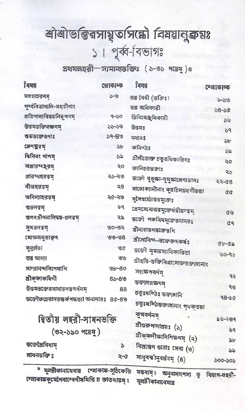 ।। শ্রীভক্তিরসামৃতসিন্ধুঃ।। Shri Bhaktirasamrtasindhu