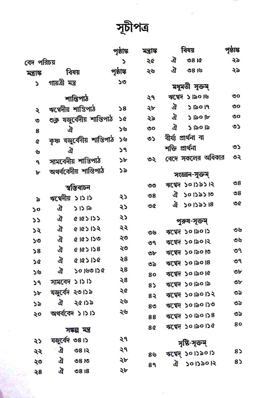 বেদসার সংগ্রহ Bedasar Sangrah