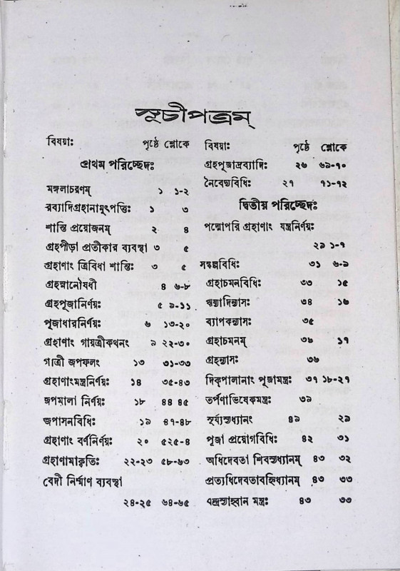 গ্রহার্চ্চনা পদ্ধতি  Graharchna Paddhati