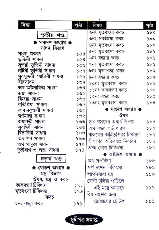 কামশাস্ত্র বা মোহিনীতন্ত্র Kamsastra or Mohinitantra