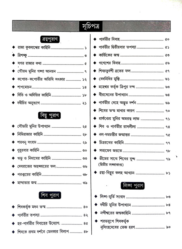 পুরাণ কাহিনী সমগ্র Puraṇ Kahini Samagra