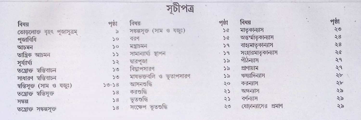 শ্রী শ্রী কালী পূজা পদ্ধতি Śrī śrī kālī pūjā pad'dhati