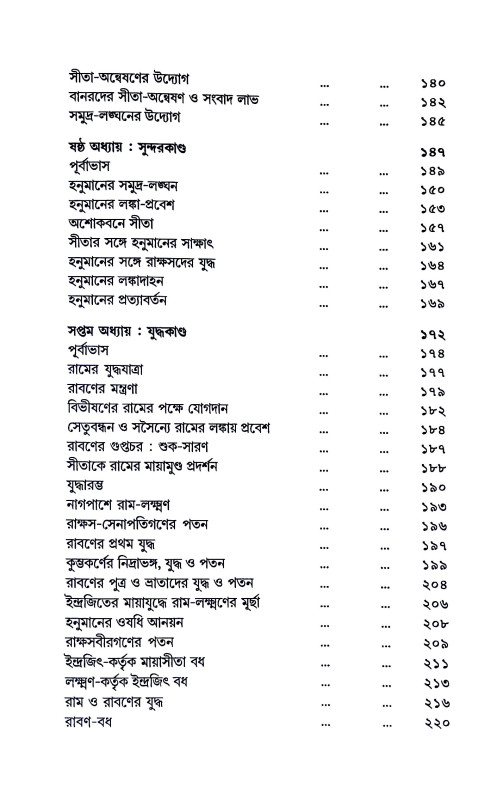 রামায়ণসার সঞ্চয়ন Ramayan sancayan