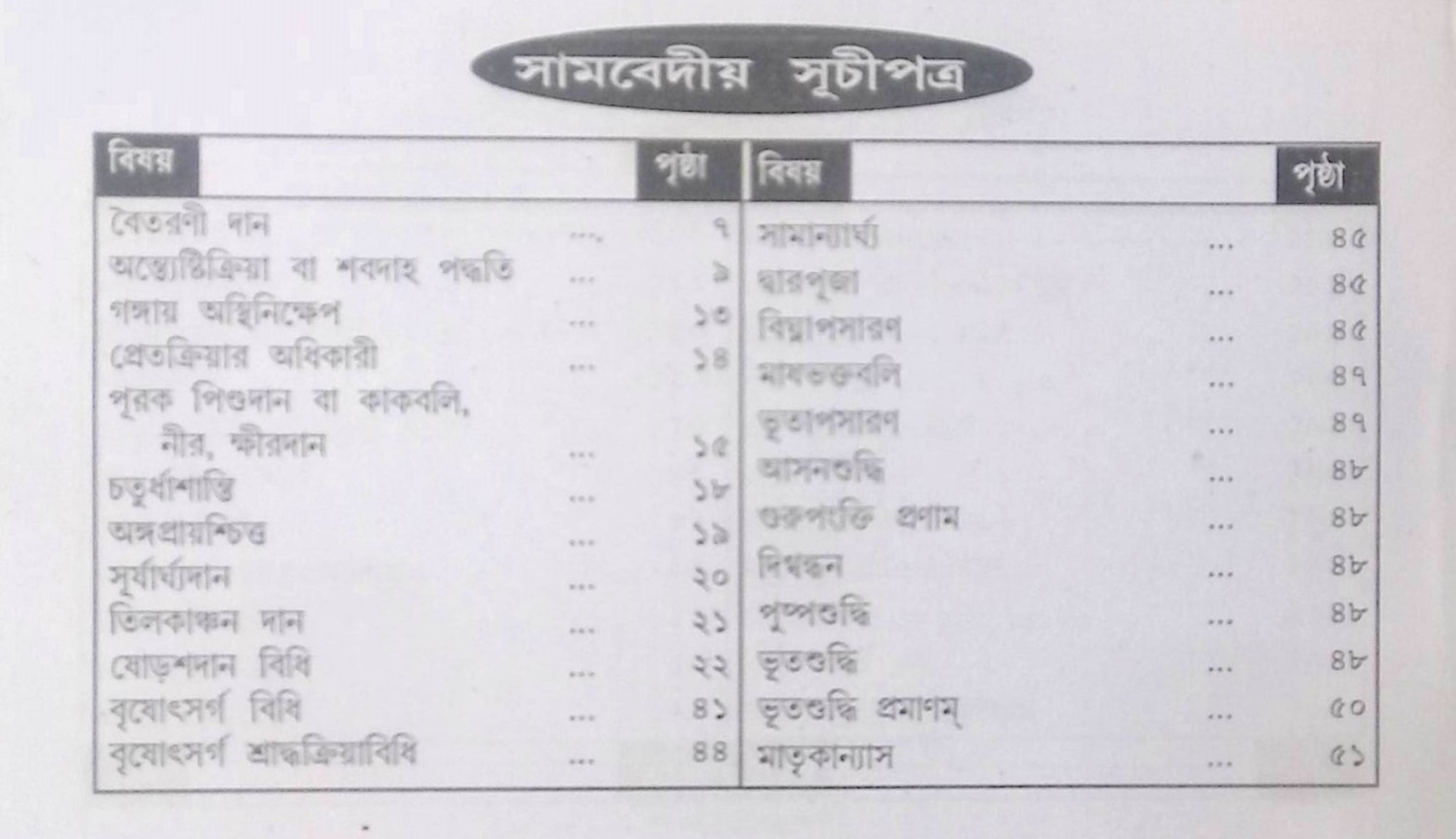 ত্রিবেদীয় শ্রাদ্ধক্রিয়াবিধি Tribēdīẏa śrād'dhakriẏābidhi