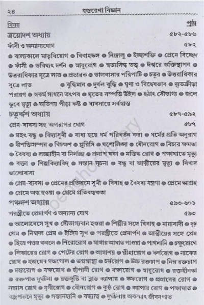 হস্তরেখা বিজ্ঞান Hastorekha Biggan