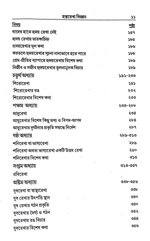 হস্তরেখা বিজ্ঞান Hastarekha bijnan